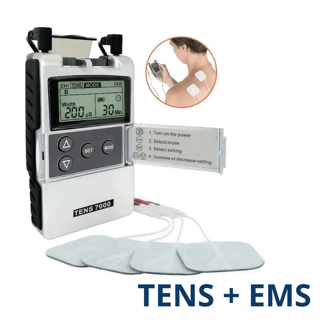 TENS + EMS – Electroestimulador muscular recargable