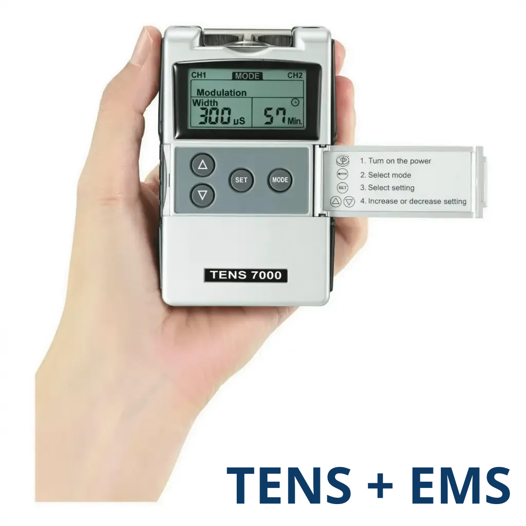 TENS + EMS – Electroestimulador muscular recargable