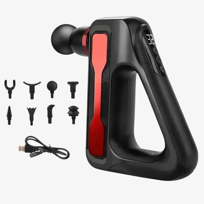 Masajeador Profesional de 32 Niveles de Potencia y 8 Cabezales + Maletin de Regalo 🎁